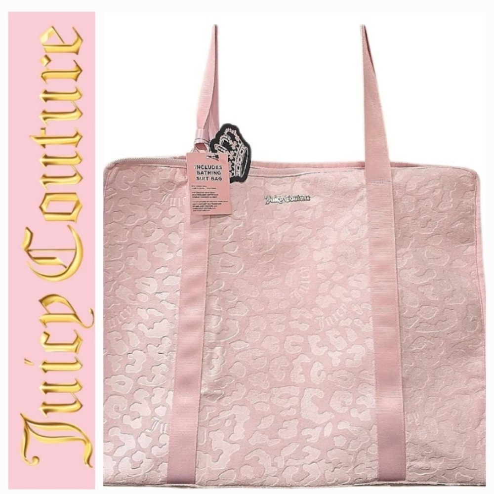💕NWT Juicy Couture Animal Print Pattern Tote Bag